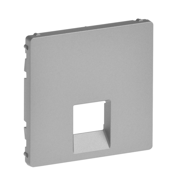 Панель розетки RJ45/RJ11 Legrand Valena Life алюминий