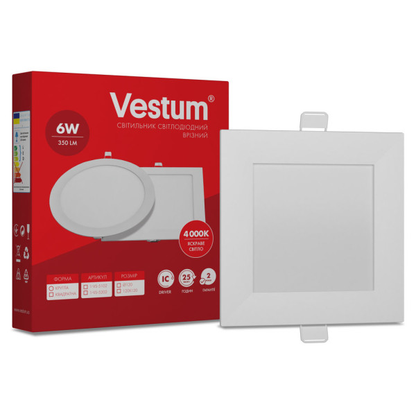 Встраиваемый светильник Vestum 1-VS-5202 6Вт 4000K - фото №2