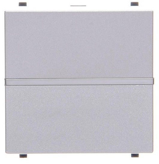 Однокнопочный выключатель ABB Zenit 2CLA220100N1301 N2201 PL (серебро) - фото №1