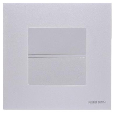 Однокнопочный выключатель ABB Zenit 2CLA220100N1301 N2201 PL (серебро) - фото №4