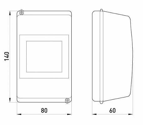 Корпус пластиковий E.Next e.plbox.stand.04 4-модульний без дверцят (CSU1034) - фото №1