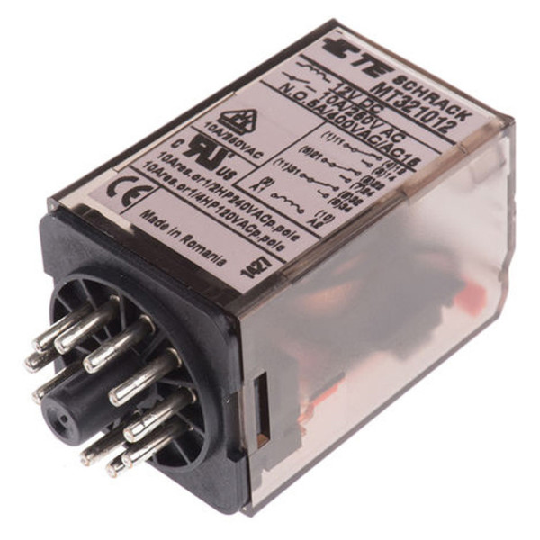 Багаторежимне реле Schrack MT321012 12В DC 10А 11Р - фото №2