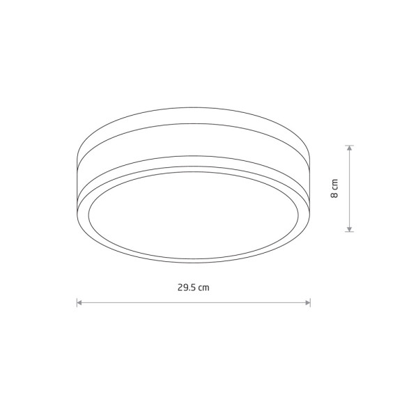 Світильник стельовий Nowodvorski 9501 Malakka LED 1x18W 4000K 940Lm IP44 нікелевий - фото №2