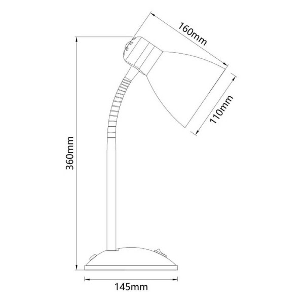 Світильник настільний TIFFANY Е27 сірий Violux ( 510302 ) - фото №1