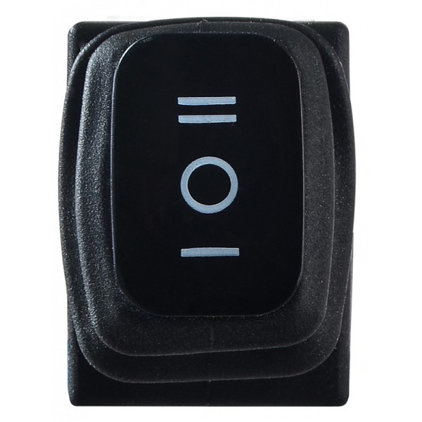 Перекидной переключатель Аско-Укрем KCD1-2-103W B/B (I-0-II) IP65 черный (A0140040058) - фото №1