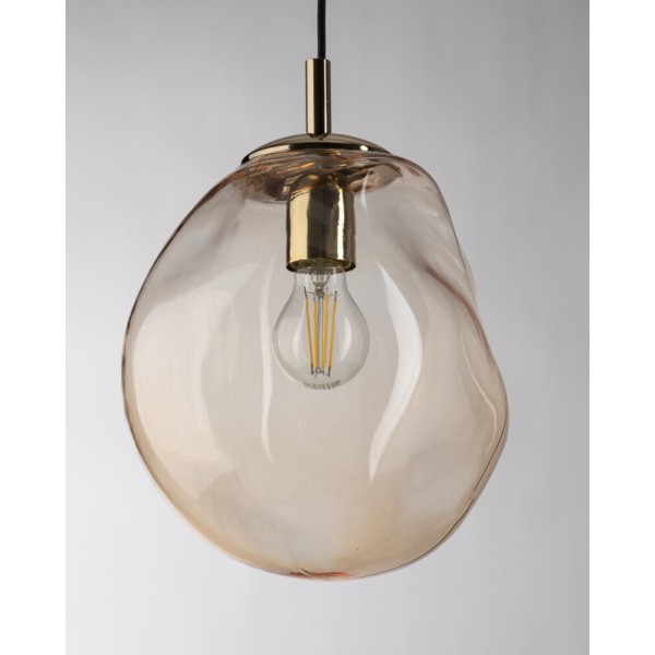 Підвісний світильник, люстра TK Lighting 10083 Sol E27 1x15W IP20 бурштиновий - фото №3