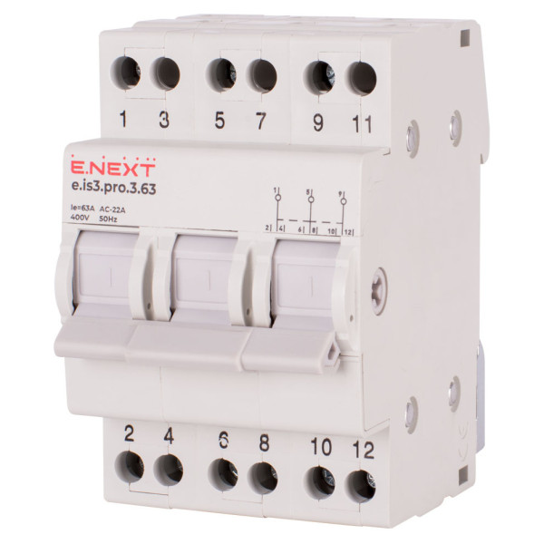 Перемикач навантаження E.NEXT p008015 e.is3.pro.3.63