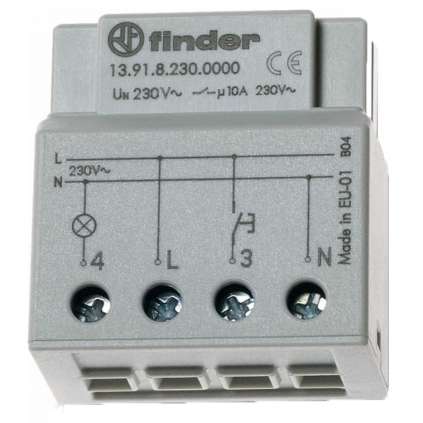 Электронное импульсное реле Finder 1NO 10A 230В AC (139182300000)