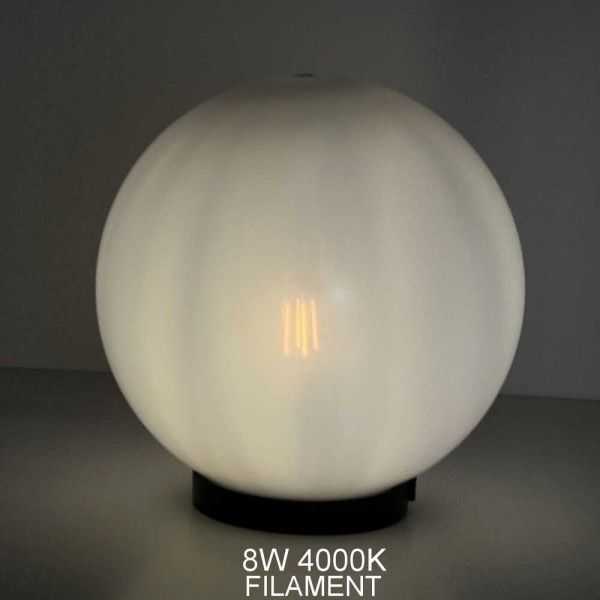 Світильник садово-парковий КУЛЯ 250мм опал ( 310104 ) - фото №5