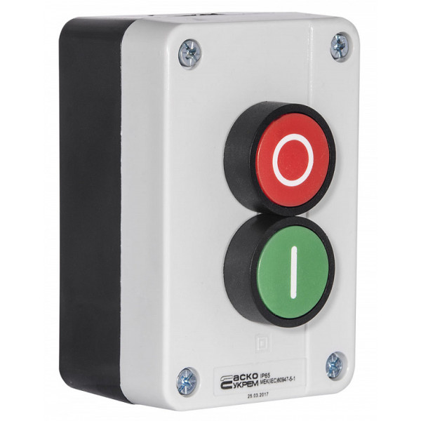 Двухместный пост управления Аско-Укрем XAL-B213 «Старт-Стоп» (A0140020006) - фото №3