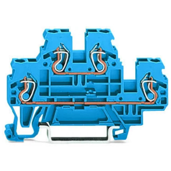 Компактная клемма Wago 870-504 D-DN/N (синяя)