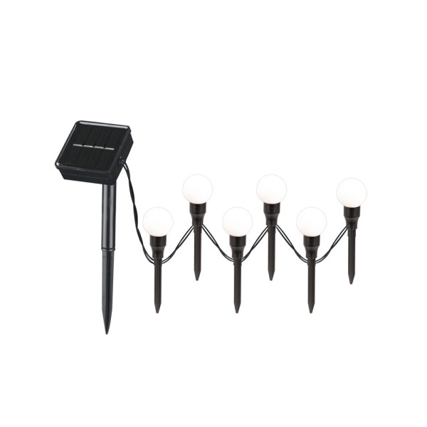 Гирлянда на солнечной батарее Goldlux 330208 Kulek LED 6 3000K IP44 черная