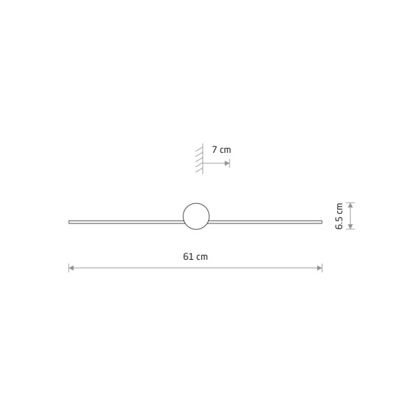 Подсветка для картин, для зеркала, настенный светильник Nowodvorski 8127 Pin LED LED 1x6W 4000K 280Lm IP44 - фото №4