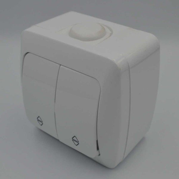 Выключатель ALSU белый 2-кл проходной ( 504-010200-211 ) - фото №3