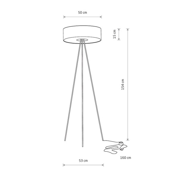 Торшер Nowodvorski 7988 Cadilac III E27 3x25W IP20 чорний - фото №1