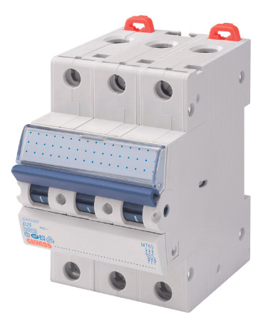 Автоматический выключатель GEWISS 3P D 25А 6кА (GW92469)