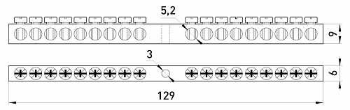 Нулевая шина E.Next e.bsc.stand.20.18 18 отверстий 20А (s055007) - фото №1