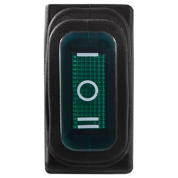 Переключатель Аско-Укрем KCD3-103W GR/B (I-0-II) IP54 зеленый (A0140040043) - фото №1