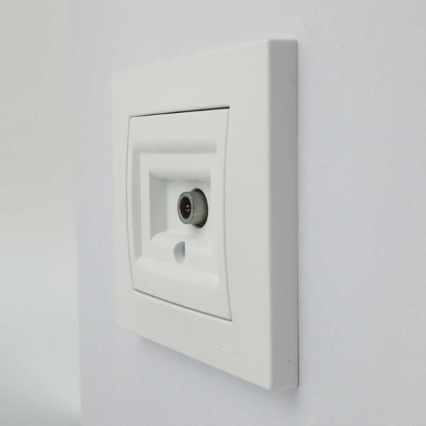 Розетка EL-BI VEGA белий мат TV конечная ( 510-016200-273 ) - фото №2