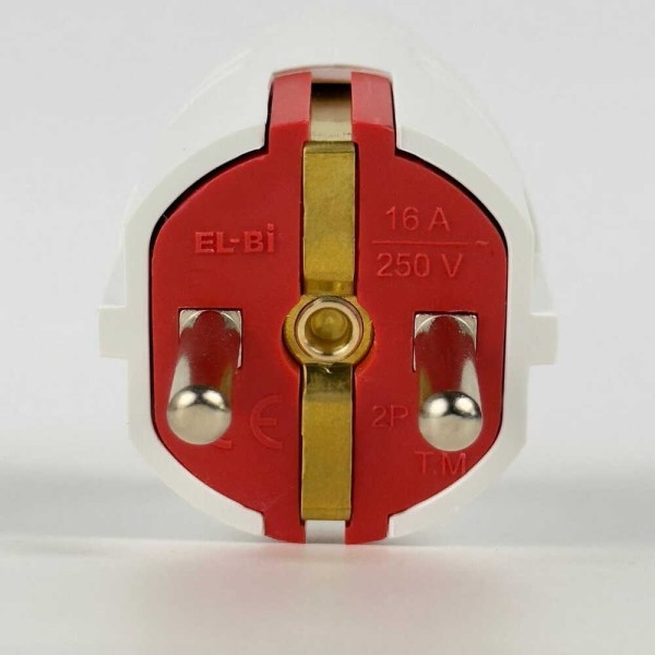 Вилка штепсельная EL-BI с ручкой с заземлением (505-000111-800) - фото №5