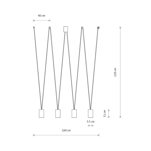 Подвесной светильник, люстра Nowodvorski 7822 More Eye GU10 4x10W IP20 черный - фото №1
