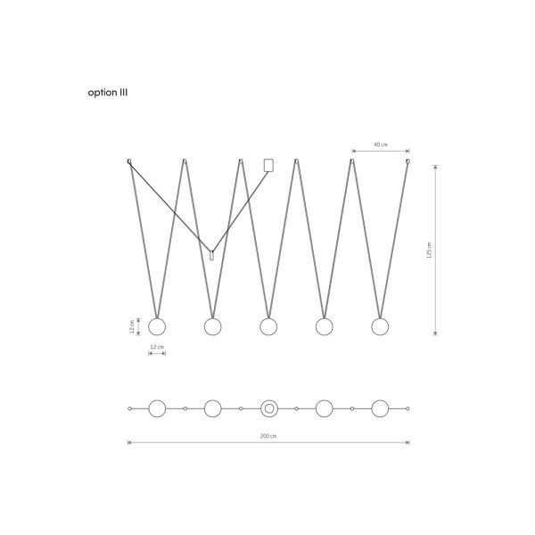 Люстра Nowodvorski 10355 Sling V G9 5x12W IP20 чорна - фото №3
