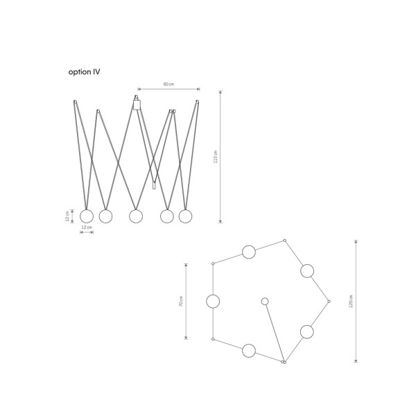 Люстра Nowodvorski 10355 Sling V G9 5x12W IP20 чорна - фото №4