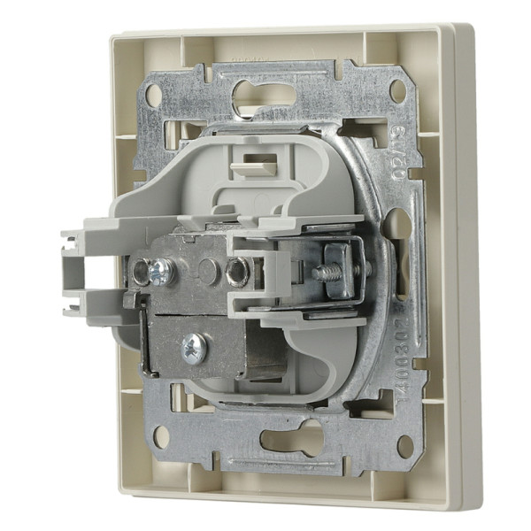 Розетка SAT оконечная кремовая Asfora, EPH3700123 - фото №3