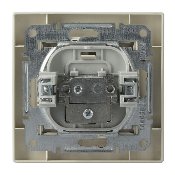 Розетка SAT оконечная кремовая Asfora, EPH3700123 - фото №4