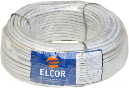 Провід ELCOR 110227 ПВС 3х1,0 - фото №1