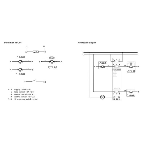 Бистабильное реле F&F BIS-412M 165-265В AC 16А - фото №7