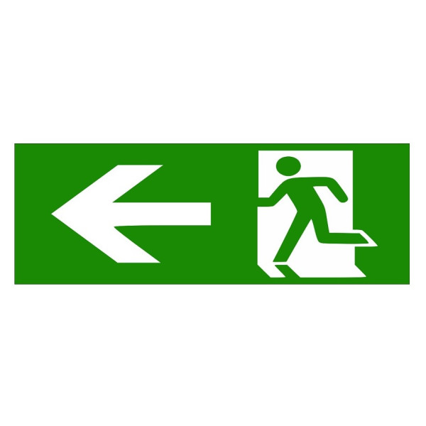 Наклейка TNSy «Вказівник двері ліворуч» 320х115мм (TNSy5000095)