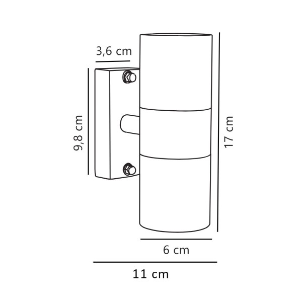 Вуличний світильник Nordlux 21279930 Tin GU10 2x35W IP54 мідний - фото №2