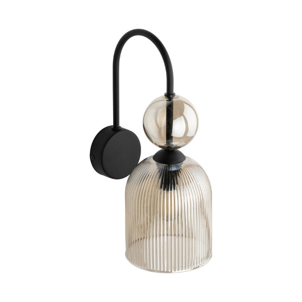 Бра, настінний світильник TK Lighting 11140 Sophia E14 1x10W IP20 бурштиновий - фото №4