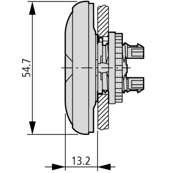 Головка кнопки Eaton Moeller M22-DDL-GR - фото №6