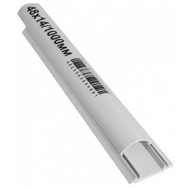 Напольный кабельный канал Аско-Укрем 48х14 (клеющийся) - фото №1