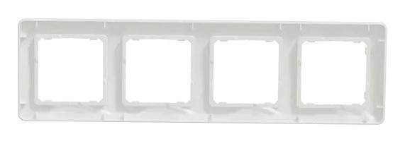 Рамка четырехместная Schneider Electric Sedna Design белая SDD311804 - фото №3