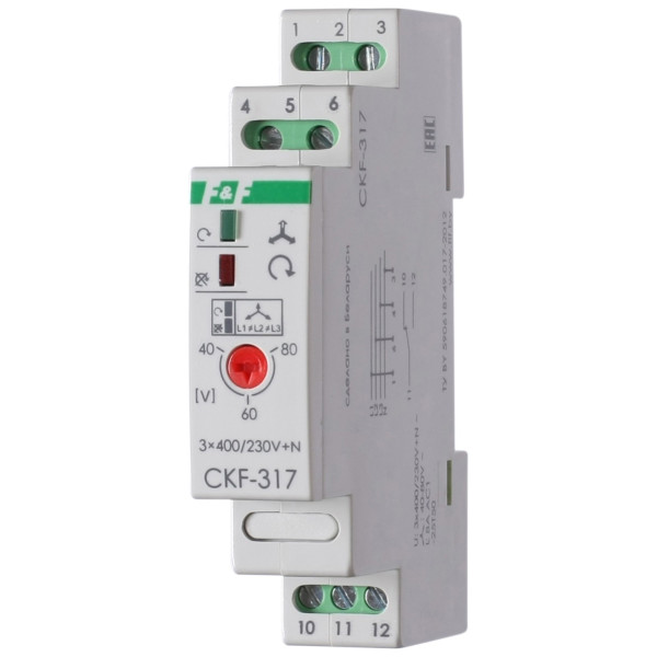 Реле контролю фаз CKF-317 380В 10А 1S