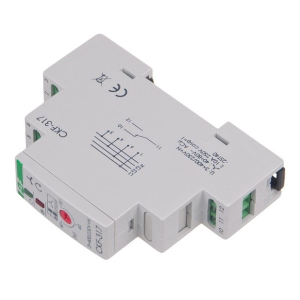 Реле контролю фаз CKF-317 380В 10А 1S - фото №2