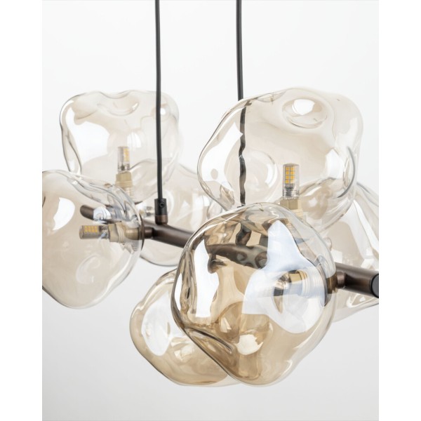 Підвісний світильник, люстра TK Lighting 11033 Lava G9 7x8W IP20 коричневий - фото №2