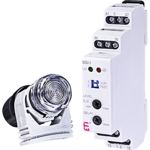 Сумеречное реле ETI 002470018 SOU-1 UNI 12-240 AC/DC (1x16A AC1)