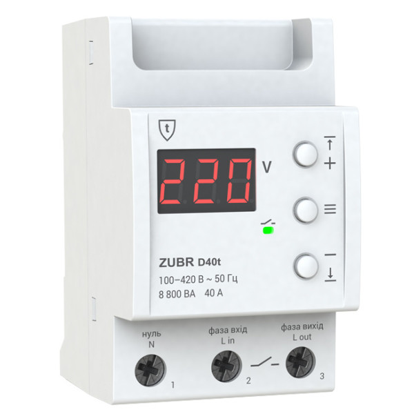 Реле напруги ZUBR D40t
