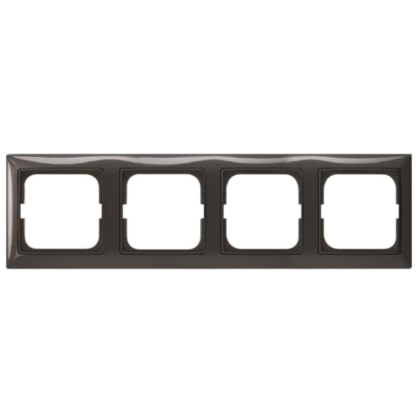 Четырехместная рамка ABB Basic 55 2CKA001725A1509 2514-95-507 (черный шато)