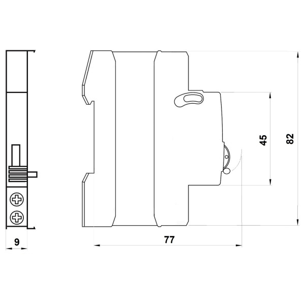 Додатковий контакт Schrack AM900099 1CO для AM/AK/AZ - фото №9