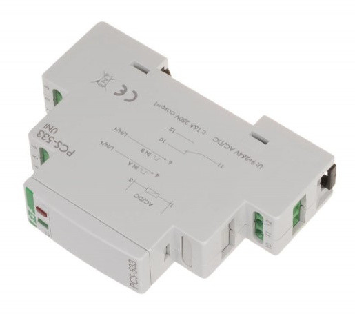Електронне реле часу F&F PCS-533UNI 9-264В AC/DC 16А - фото №1