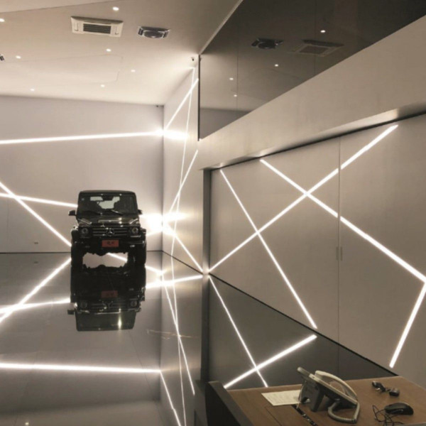 LED-профіль врізний анодований чорний COLORS 2,5 метра (LE2507_2,5(b/b)) - фото №4