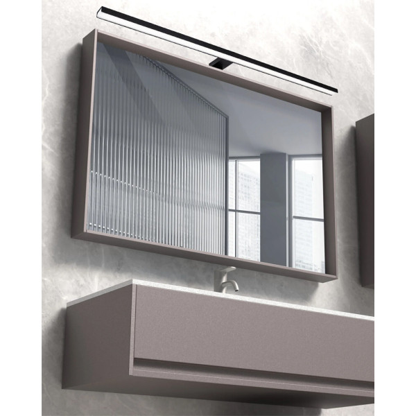 Светильник подсветка для зеркала Goldlux 328601 Samos Led 90 1x15W 4000K 1650Lm IP44 Черный - фото №1