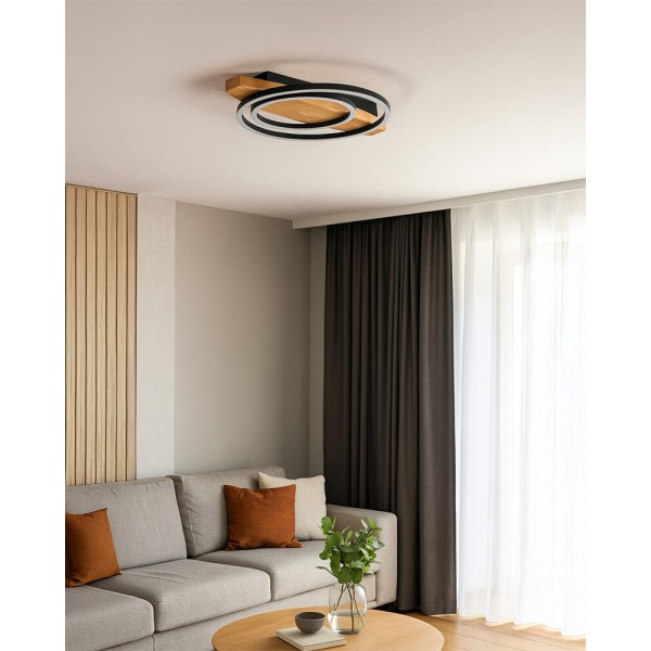 Люстра Goldlux 334244 Melisa LED 1x28W 4000K 3500Lm IP20 бежева - фото №1