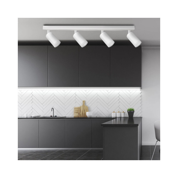 Светильник поворотный, спот Goldlux 327772 London GU10 4x10W IP20 Белый - фото №1