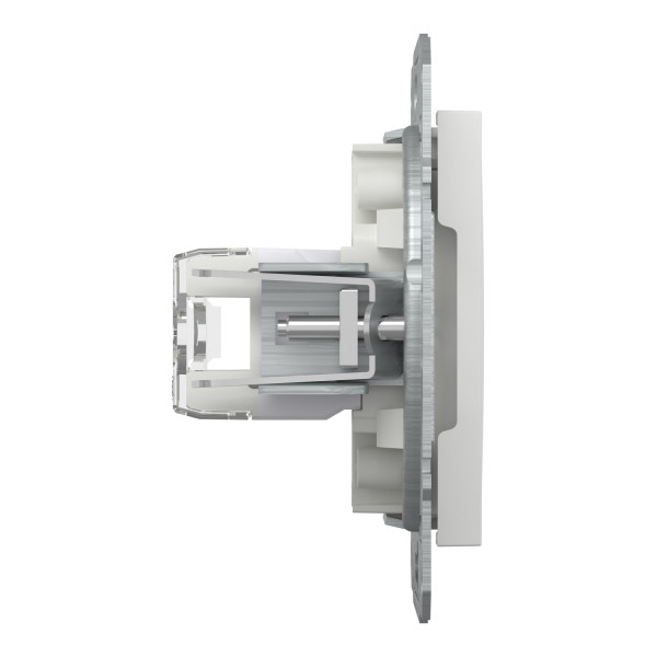 Комп'ютерна розетка RJ45 UTP cat.6 Schneider Electric Asfora без рамки біла (EPH4770121) - фото №1